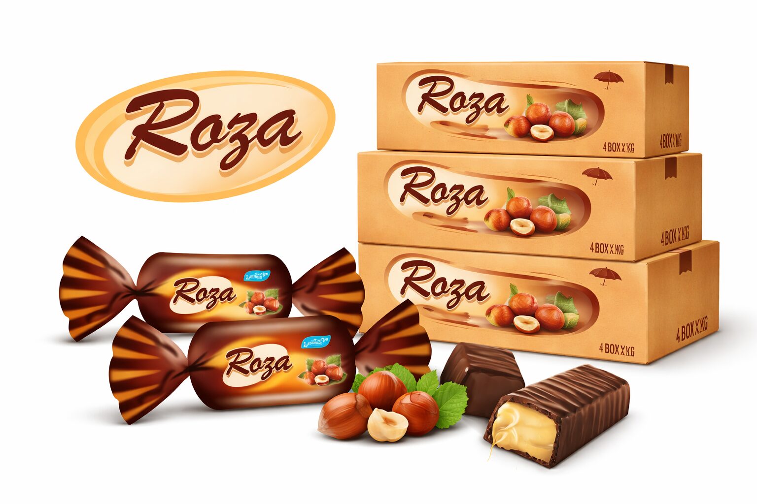 Roza Hazelnut Hazelnut